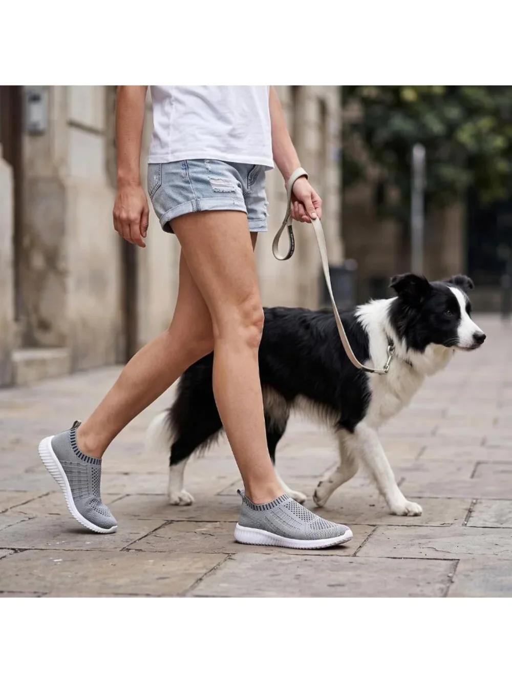 Comfortable Women's Slip-On Athletic Walking Shoes | Casual Mesh Tennis Sneakers